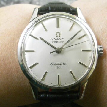 OMEGA オメガ アンティーク SEAMASTER 30／シーマスター30 手巻き 30mmキャリバー 背面