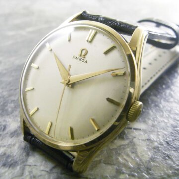 OMEGA オメガ 手巻き 30mmキャリバー ノンデイト／ドルフィンハンド 正面全体