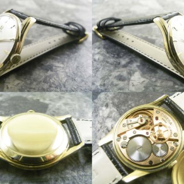 OMEGA オメガ 手巻き 30mmキャリバー ノンデイト／ドルフィンハンド 側面 リューズ
