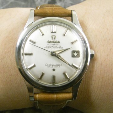 OMEGA・オメガ コンステレーション カレンダー 天文台メダリオン アンティーク 背面