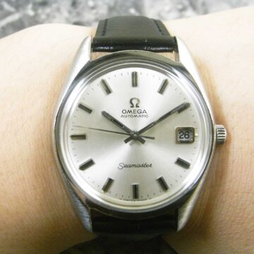 アンティーク オメガ OMEGA シーマスター 三針 背面