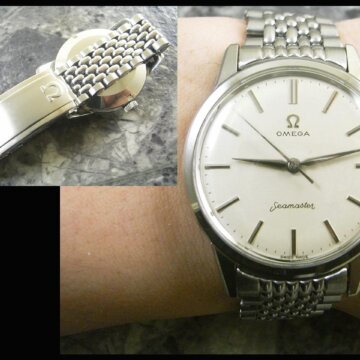 オメガ OMEGA シーマスター Seamaster アンティーク 30ミリキャリバー 背面