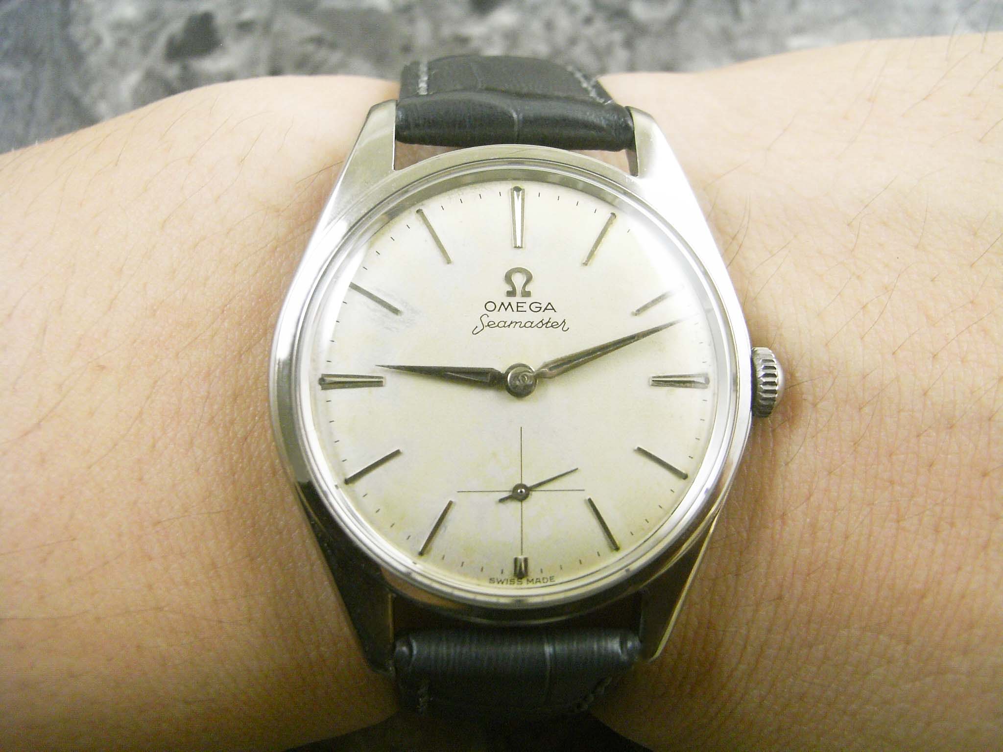 OMEGA・オメガ シーマスター ランチェロケース 手巻き 30mmキャリバー