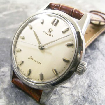オメガ OMEGA シーマスター Seamaster アンティーク 30ミリキャリバー 正面全体