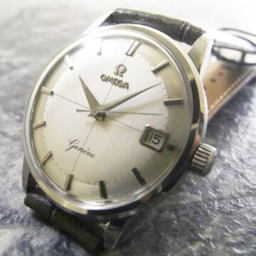 オメガ OMEGA クロスライン ジュネーブ/Geneve 希少ロゴ 2トーン文字盤 正面全体