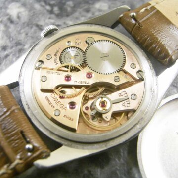 OMEGA・オメガ ツートンダイヤル ノンデイト ドルフィンハンド ムーブメント