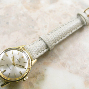 OMEGA オメガ Ladymatic レディーマチック レディースウォッチ 背面 ベルト