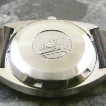 OMEGA/オメガ コンステレーション Cライン/ジェラルド・ジェンタ シルバーダイヤル 背面 ベルト