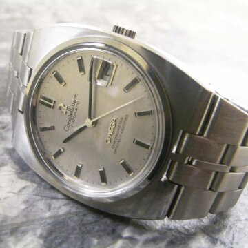 OMEGA オメガ コンステレーション・インテグレート シルバーモザイクダイヤル 正面全体