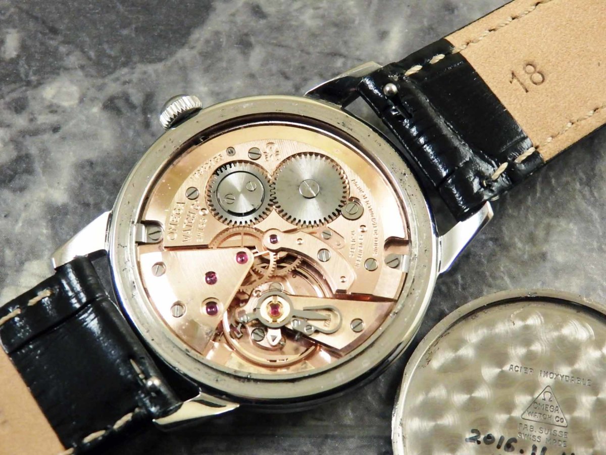 OMEGA オメガ クロスライン ジュネーブ/Geneve 希少ロゴ 2トーン文字盤