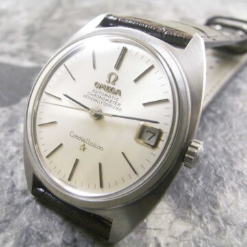 OMEGA/オメガ コンステレーション Cライン/ジェラルド・ジェンタ シルバーフェイス 正面全体
