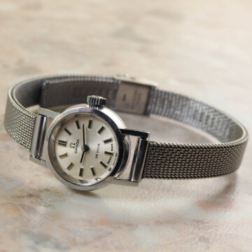 OMEGA・オメガ レディース アンティーク時計 ラウンドタイプ オリジナルブレス 正面全体