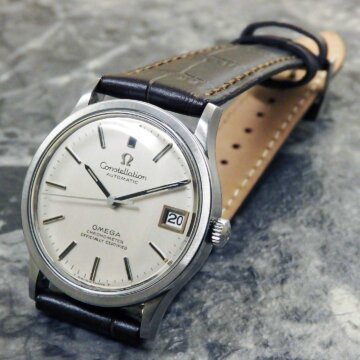 OMEGA オメガ constellation/コンステレーション 自動巻クロノメーター シルバーダイヤル／ラウンドケース 正面全体