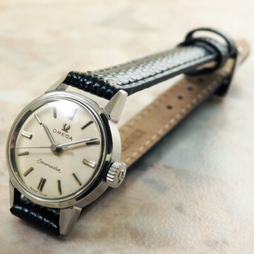 オメガ レディースウォッチ アンティーク時計 シーマスター Seamaster 正面全体