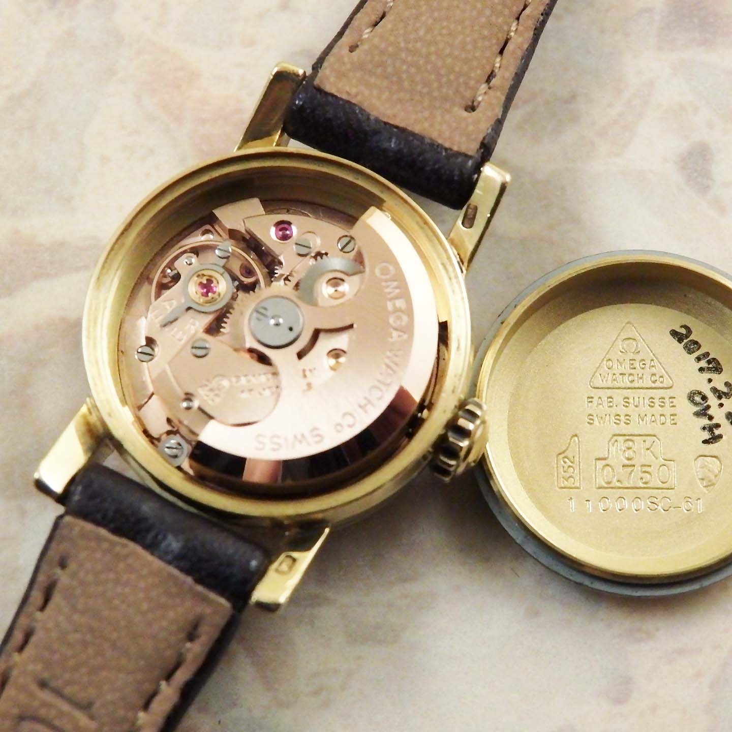 OMEGA Ladymatic アンティーク 腕時計 18KYG 金無垢 1961年 自動巻き