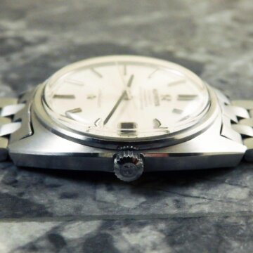 OMEGA オメガ コンステレーション・Cライン ジェラルドジェンタケース ／純正SSブレス 側面 リューズ