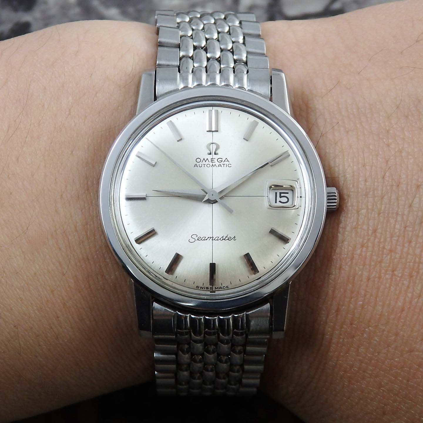 オメガ シーマスター クロスライン シルバーダイアル 1963年