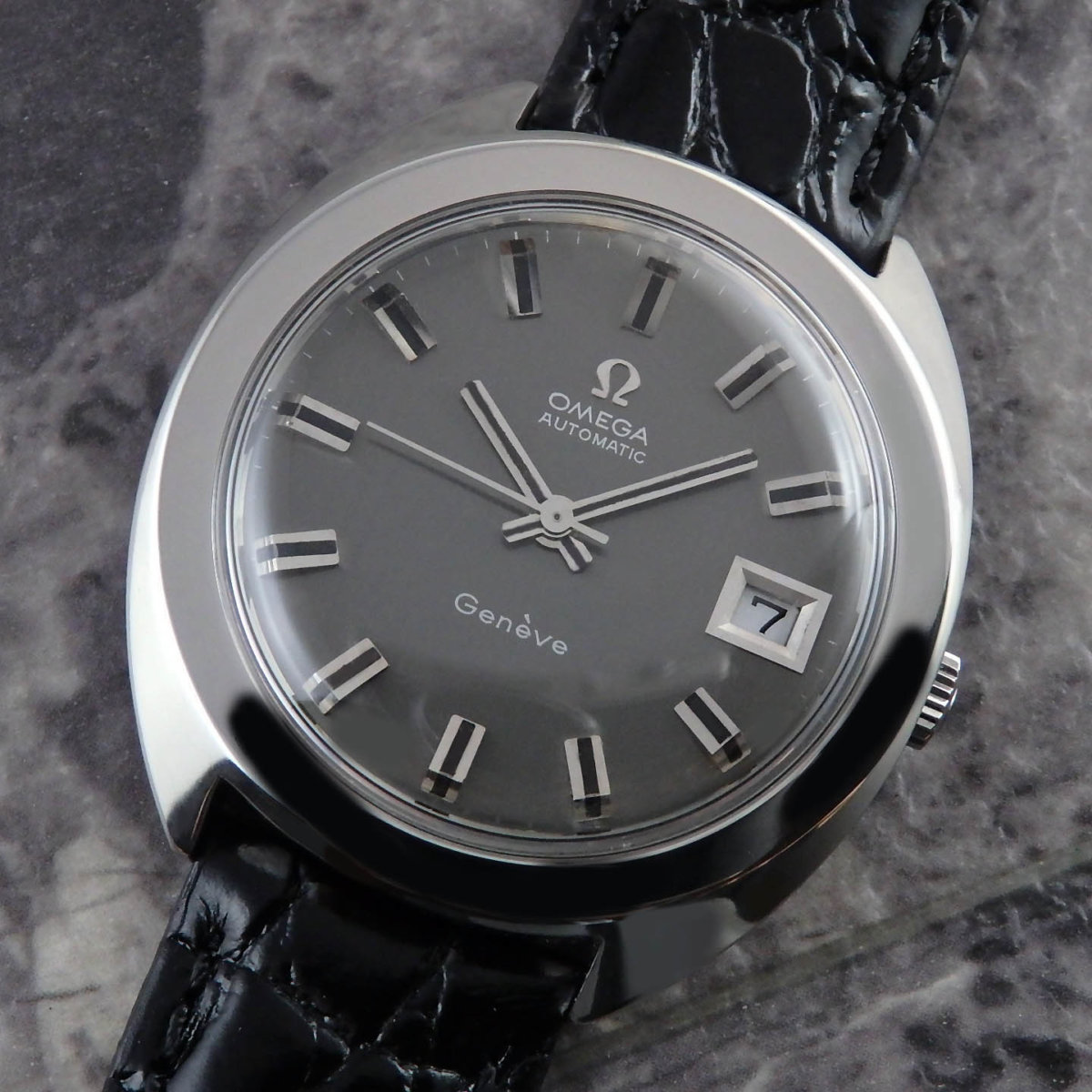 Omega St166 721 アンティーク メンズ腕時計 グレー Gray文字盤 オメガ 自動巻き