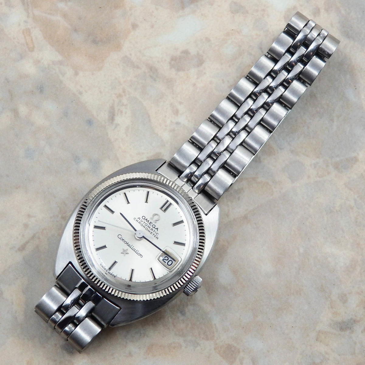 OMEGA コンステレーション レディース ジェンタデザイン WG