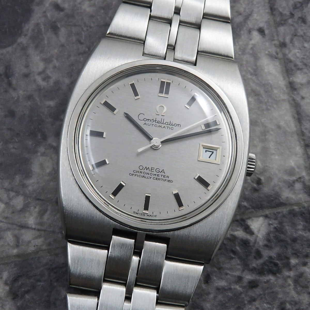 中古)OMEGA オメガ デ・ヴィル クォーツ 7120.11 イエロー