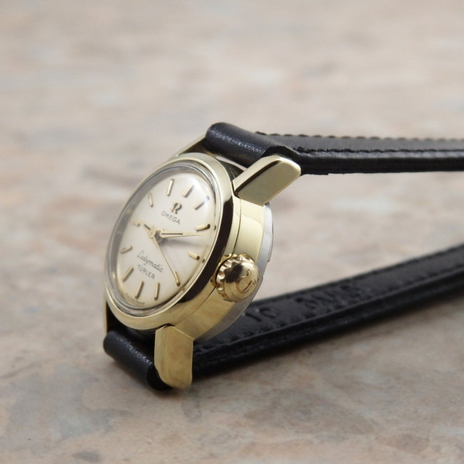 オメガ レディマティック オートマチック TURLER Wネーム アンティーク レディース時計 1960年製 腕時計