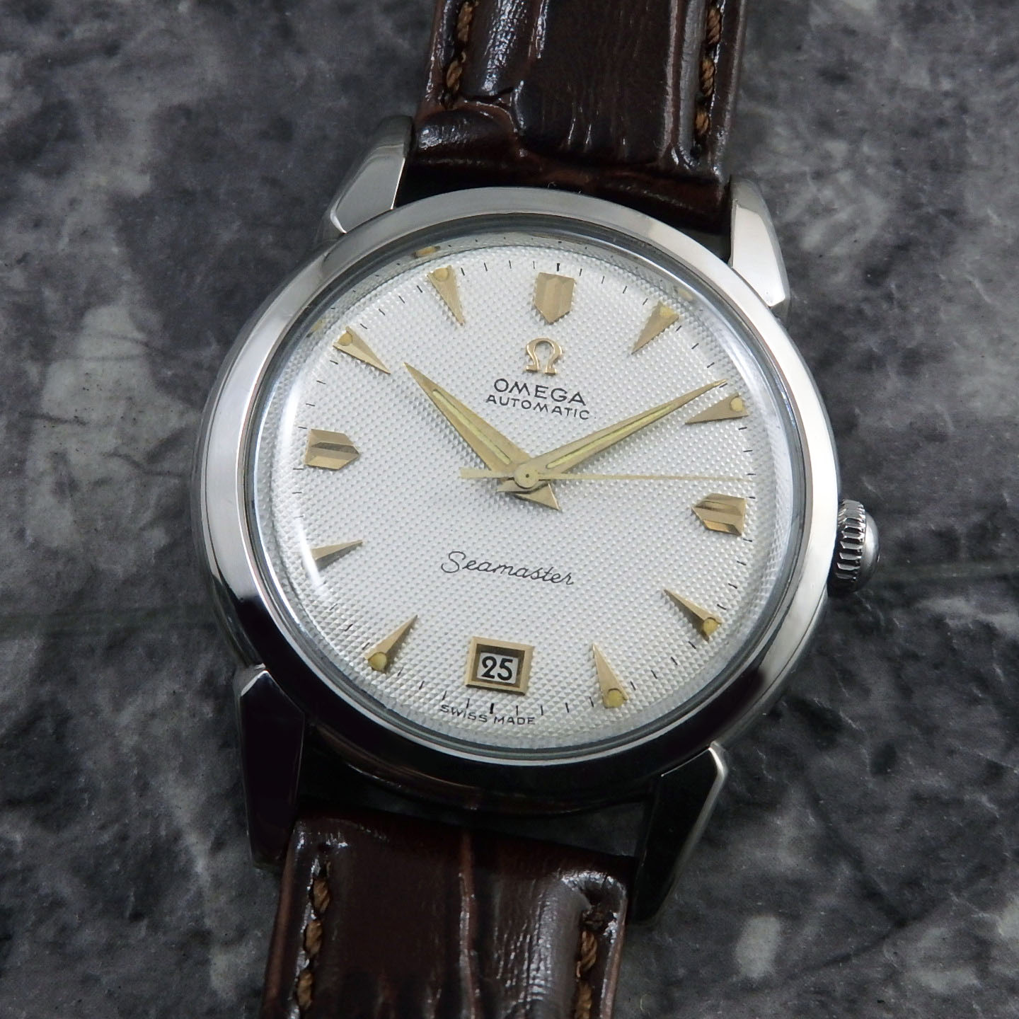 良好品 OMEGA (オメガ)ハーフローター 1950年代 OMEGA 1950年代 稼働 ...