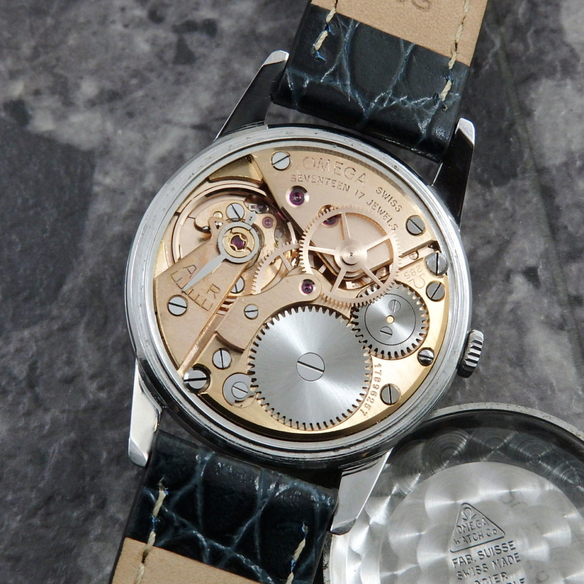 オメガ オリジナルダイヤル ドルフィンハンド 手巻き30mmキャリバー