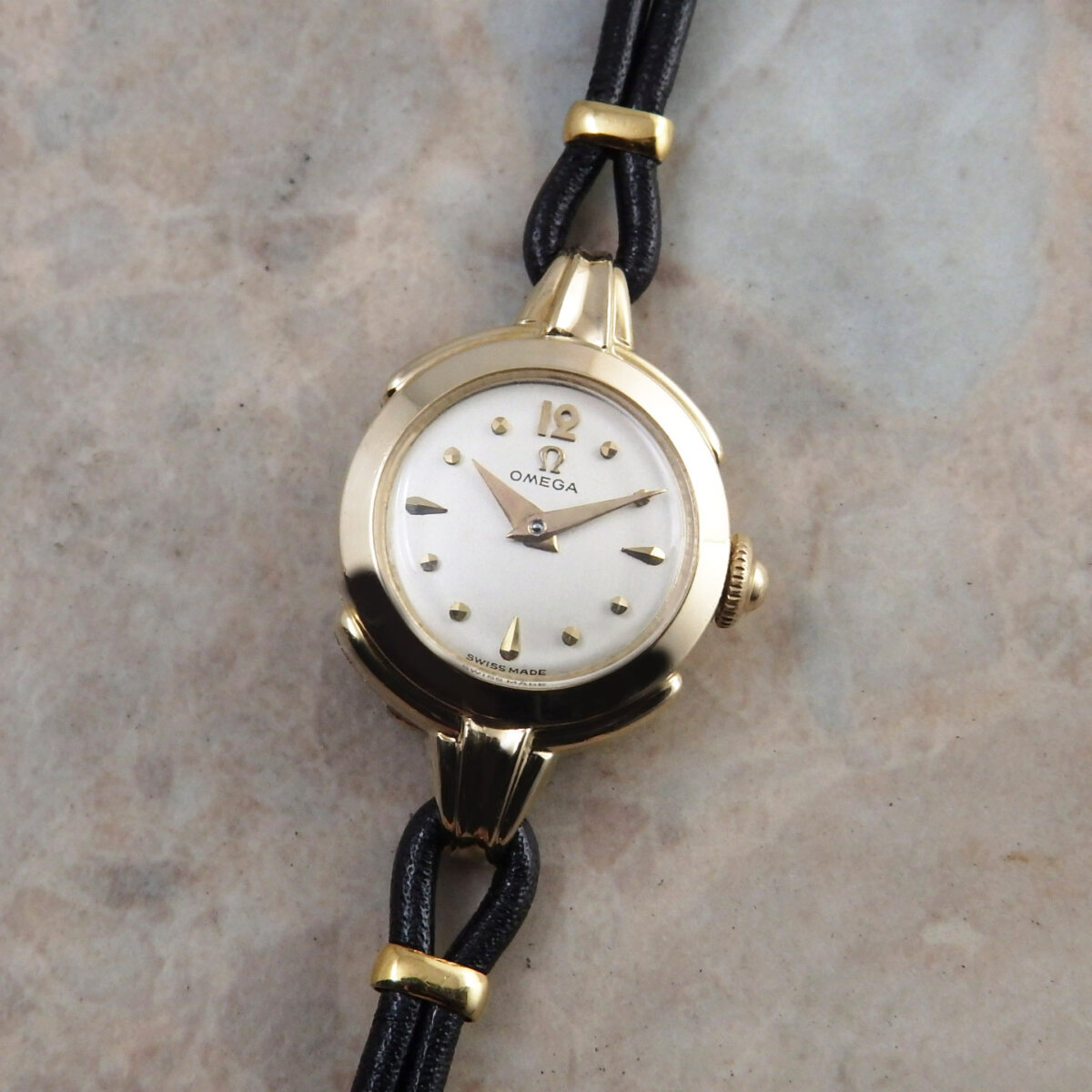 【稼働品】オメガ◆レディースウォッチ 50 オメガ 1950'S Ladies レディース アンティークウォッチ