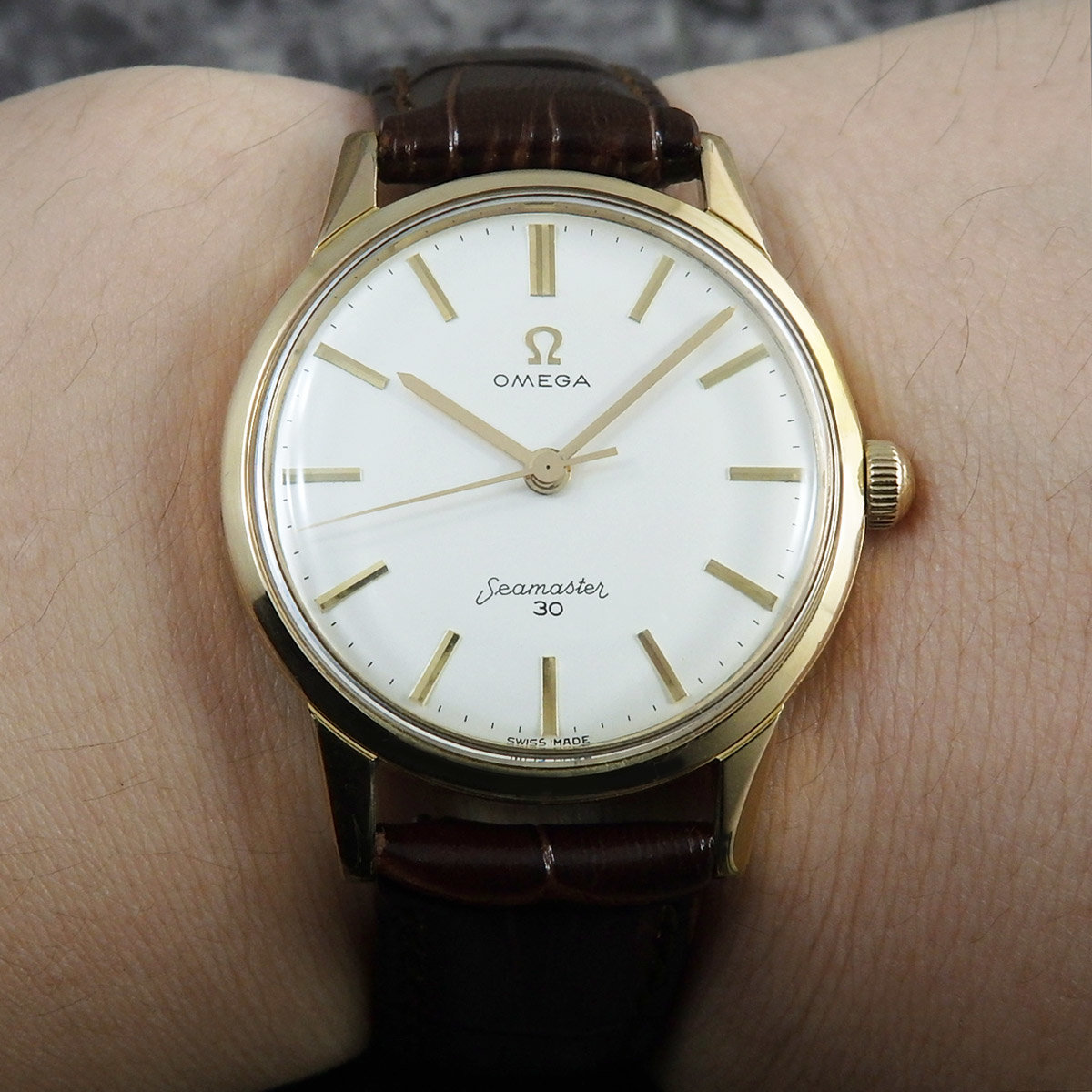 OMEGA シーマスター30 手巻き30mmキャリバー 希少 ゴールド