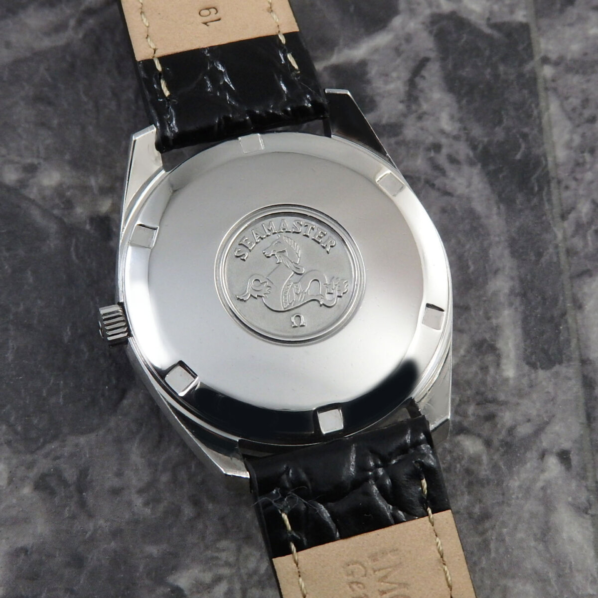 【希少】OMEGA Seamaster TURLER Wネーム 手巻き腕時計 オメガ シーマスター クロノメーター 梨地 自動巻 シーマスター