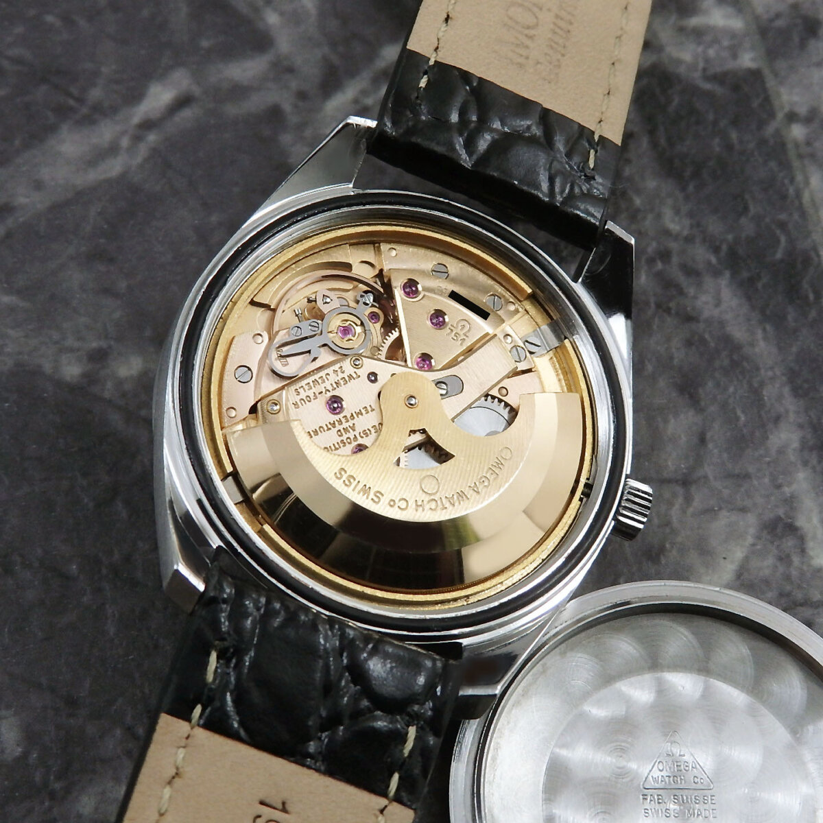 【希少】OMEGA Seamaster TURLER Wネーム 手巻き腕時計 オメガ シーマスター クロノメーター 梨地 自動巻 シーマスター