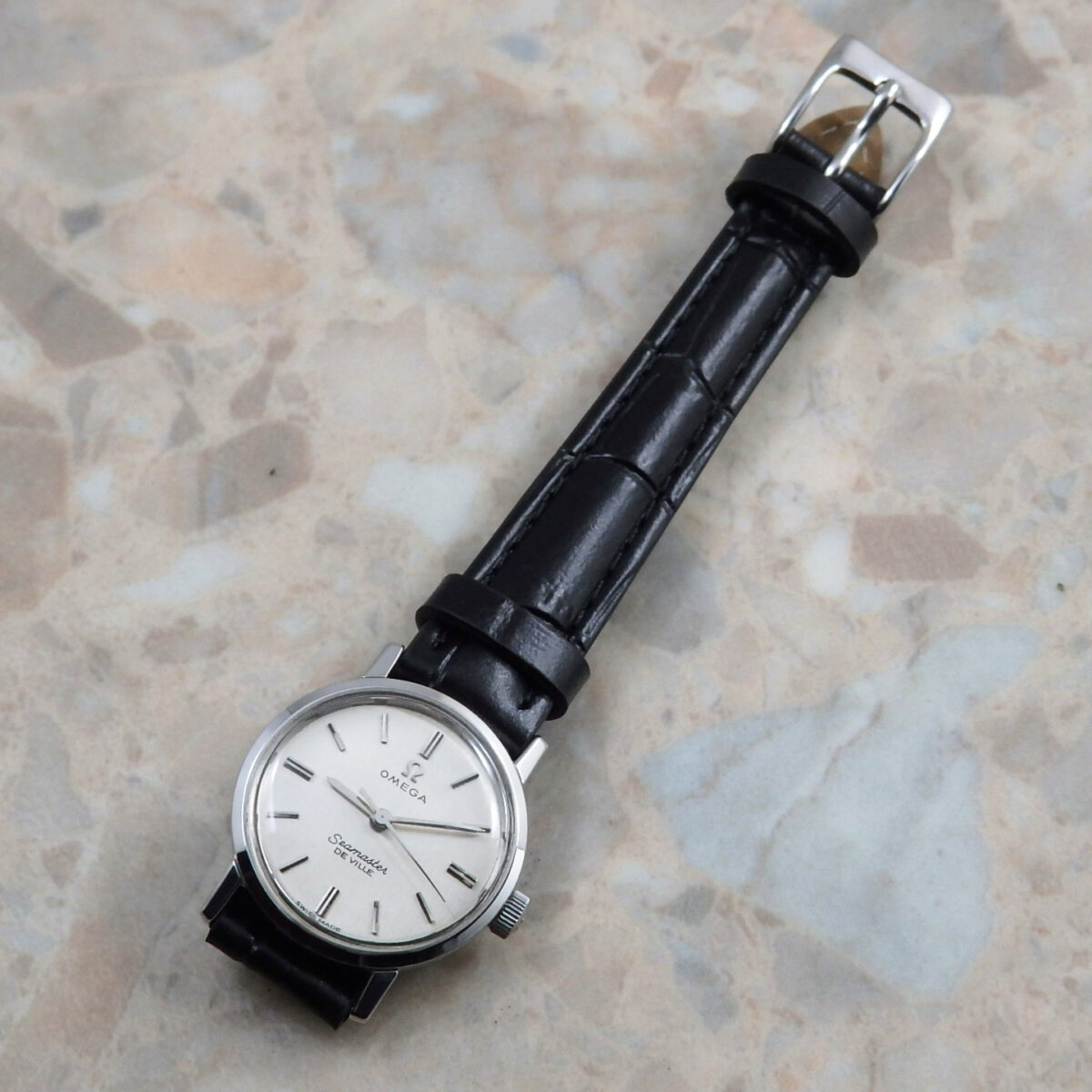 OMEGA Seamaster De Ville レディース 手巻き時計 オメガ/シーマスターデヴィル/シルバーダイヤル/SS/手巻き