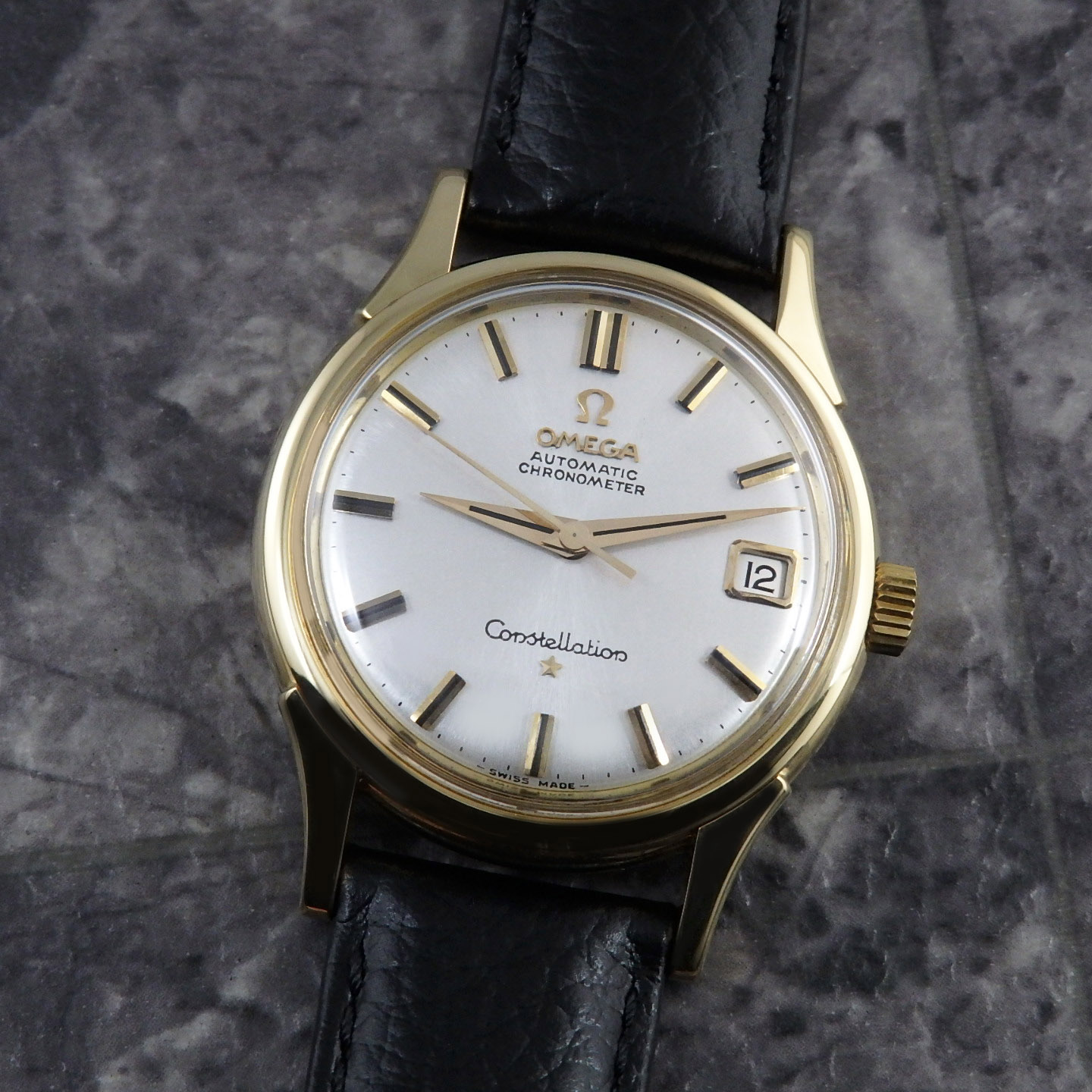 オメガ Constellation 18K Gold 1961 Automatic | アンティーク時計の