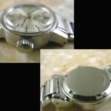 オメガ アンティーク 腕時計 レディース オリジナルブレス 背面