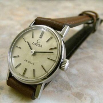 オメガ アンティーク時計 レディース SSラウンドケース 1960年代 正面全体