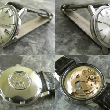 オメガ・OMEGA シーマスター REF.166.003 シルバーダイヤル 1970年 側面 リューズ