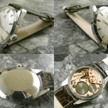 オメガ OMEGA 30mm キャリバー ドルフィンハンド センターセコンド 1959年 側面 リューズ
