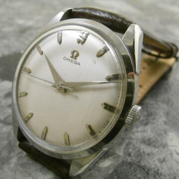 オメガ OMEGA 30ミリ キャリバー ドルフィンハンド センターセコンド 1959年式 正面全体