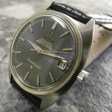 オメガ・OMEGA Cライン コンステレーション ホワイトゴールドベゼル デイトタイプ 1967年 正面全体