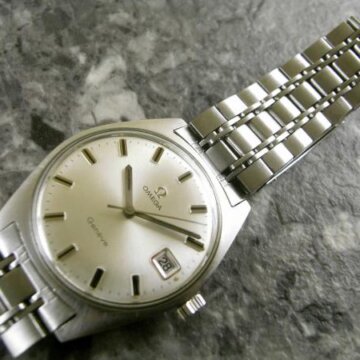 オメガ・OMEGA 手巻き式 アンティーク メンズ ラウンド 純正ブレス 1968年 正面全体