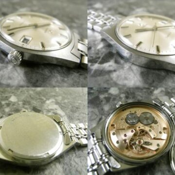 オメガ・OMEGA 手巻き式 アンティーク メンズ ラウンド 純正ブレス 1968年 側面 リューズ