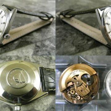 オメガ・OMEGA コンステレーション クロノメーター アンティーク 天文台メダリオン 1968年 側面 リューズ