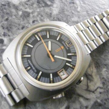 オメガ・OMEGA メモマチック・MEMOMATIC アラーム Ref.166.072 Cal.980 希少品 アンティーク 正面全体