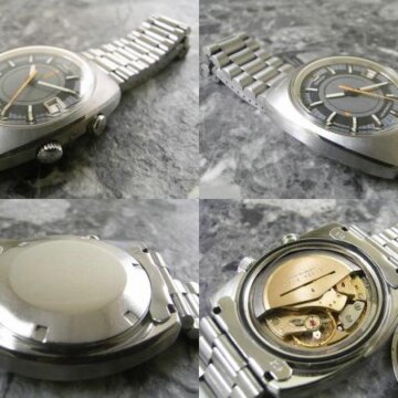 オメガ・OMEGA メモマチック・MEMOMATIC アラーム Ref.166.072 Cal.980 希少品 アンティーク 側面 リューズ