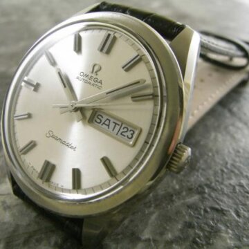 オメガ・OMEGA シーマスター 希少 レコード仕上げダイアル Ref.166-032 1967年 正面全体