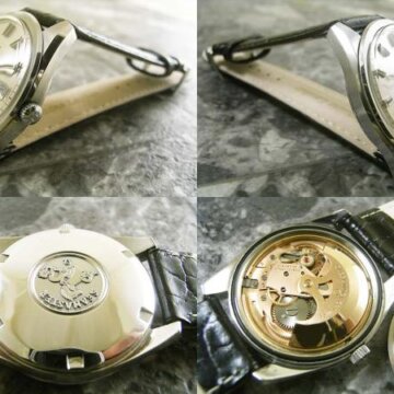 オメガ・OMEGA シーマスター 希少 レコード仕上げダイアル Ref.166-032 1967年 側面 リューズ