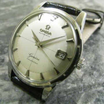 オメガ・OMEGA クロスライン ジュネーブ/Geneve 希少ロゴ 2トーン文字盤 1959年 正面全体