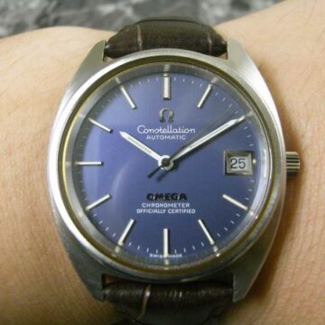 OMEGA・オメガ  コンステレーション Cライン 稀少 ブルーダイアル 背面