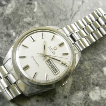 オメガ・OMEGA シーマスター ペンシルハンド アンティーク 自動巻き オリジナルブレス 正面全体