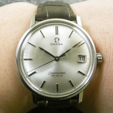 オメガ・OMEGA シーマスター アンティーク ラウンド ペンシルハンド 背面